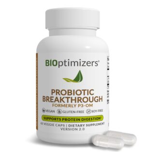 BIOptimizers Probiotic Breakthrough frasco 60 cápsulas veganas