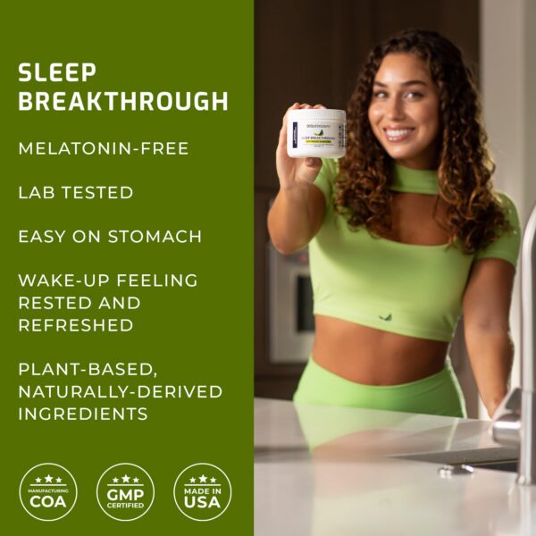 BIOptimizers Sleep Breakthrough caja y frasco suplemento natural para dormir