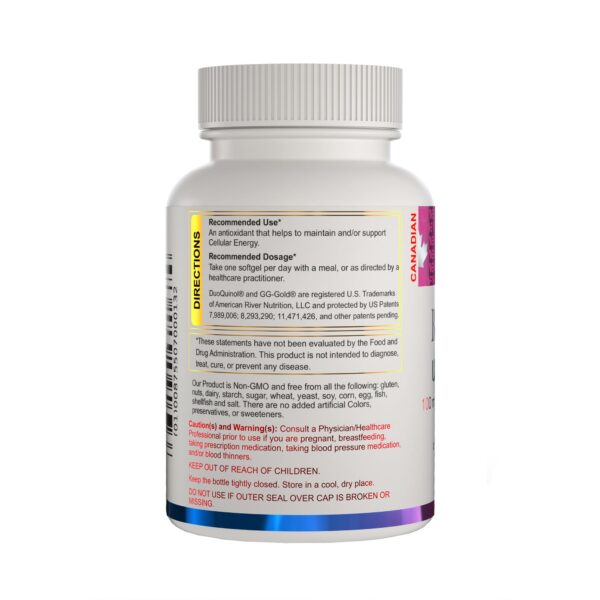 Etiqueta de BioQuinol Ubiquinol CoQ10