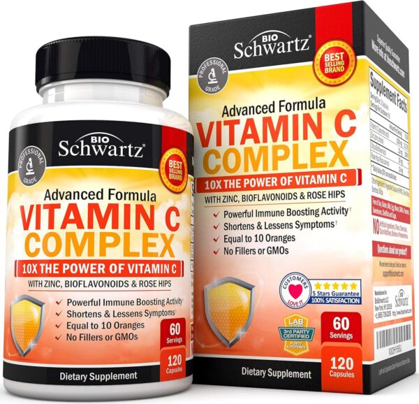 BioSchwartz cápsulas vitamina c completo 1000mg | 120 unidades