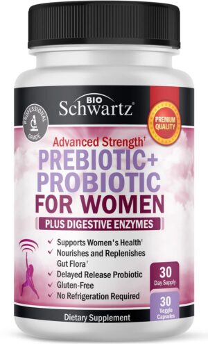 Version 1.0.0 BioSchwartz prebióticos y probióticos para mujeres 30 cápsulas