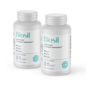 Frente de la botella BioSil Collagen Booster