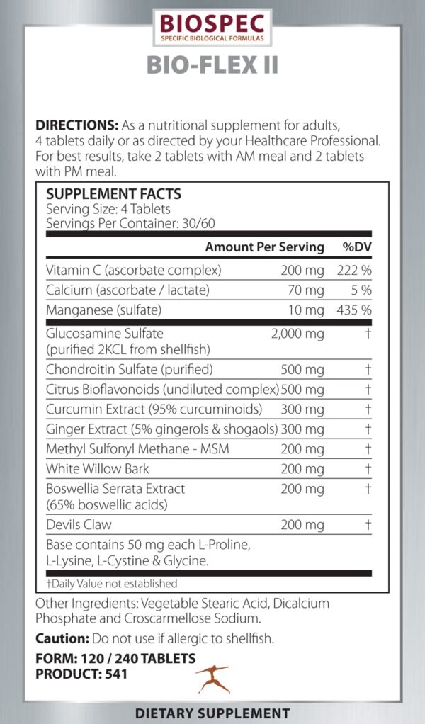 Etiqueta detallada de Bio-Flex II