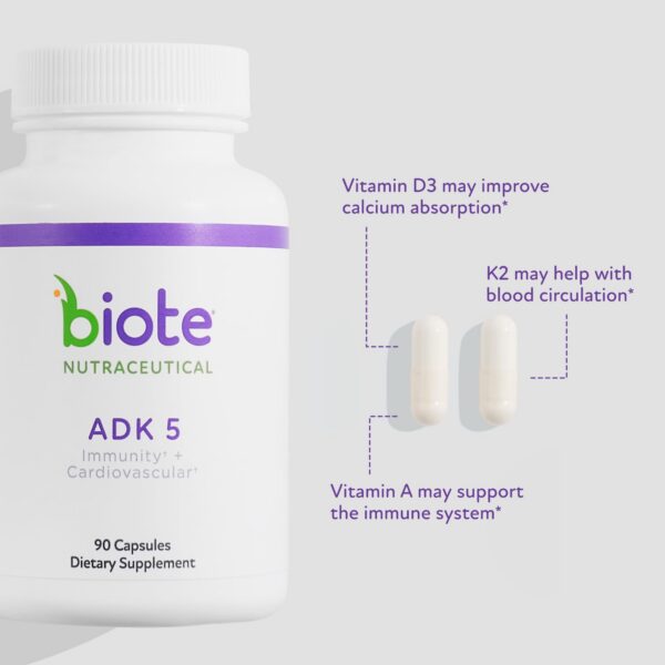 Version 1.0.0 Frasco de cápsulas Biote ADK5