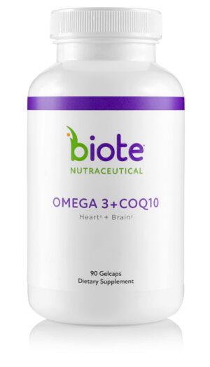 Frente de Biote Omega 3 CoQ10 90 cápsulas