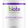 Frasco de bioTE Nutraceuticals Methyl Factors+