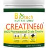 Frasco de creatina monohidratada Biotech Nutritions