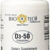 Botella BioTech Pharmacal cápsulas de vitamina d3 50000 ui