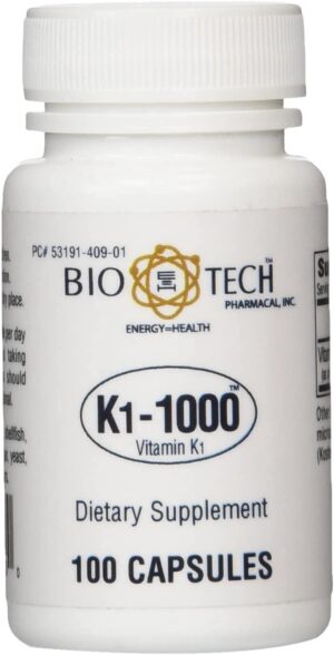 BioTechUSA K1-1000 frasco y etiqueta