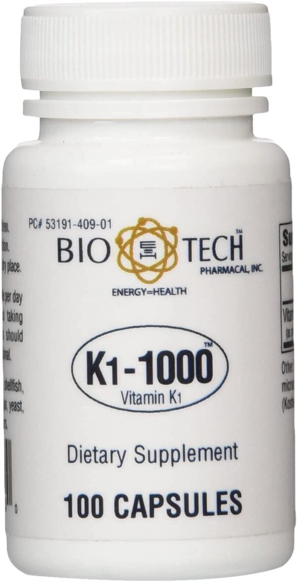 BioTechUSA K1-1000 frasco y etiqueta