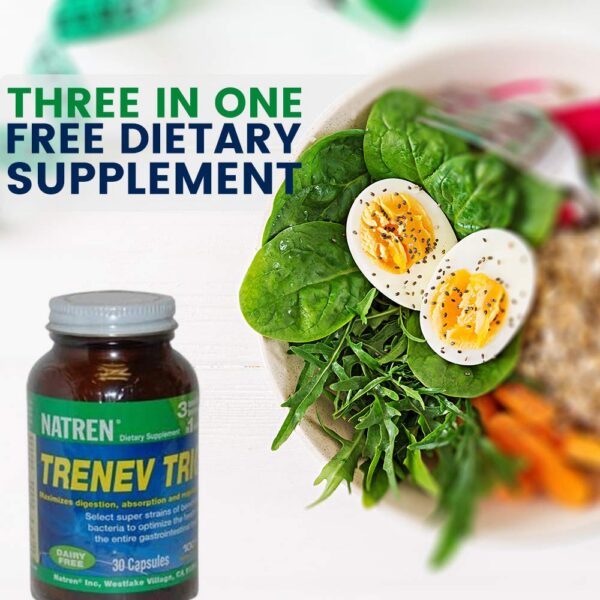 Caja de Biotherapy Natren Trenev Trio probiótico 30 cápsulas