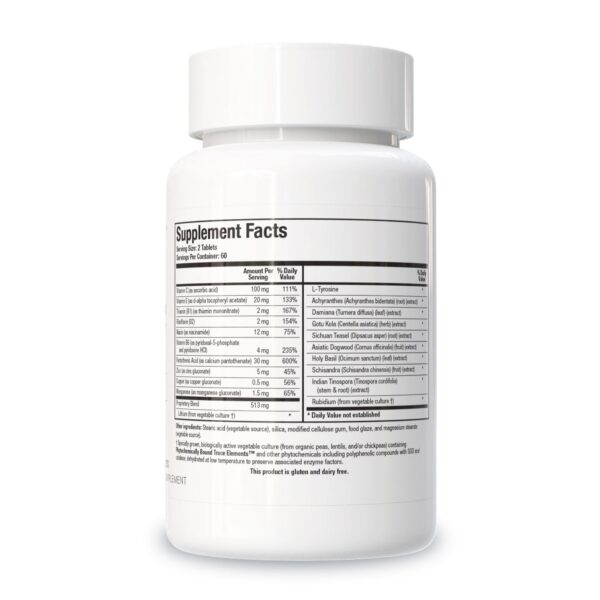 Version 1.0.0 Frente del frasco Biotics ADHS Adrenal Support