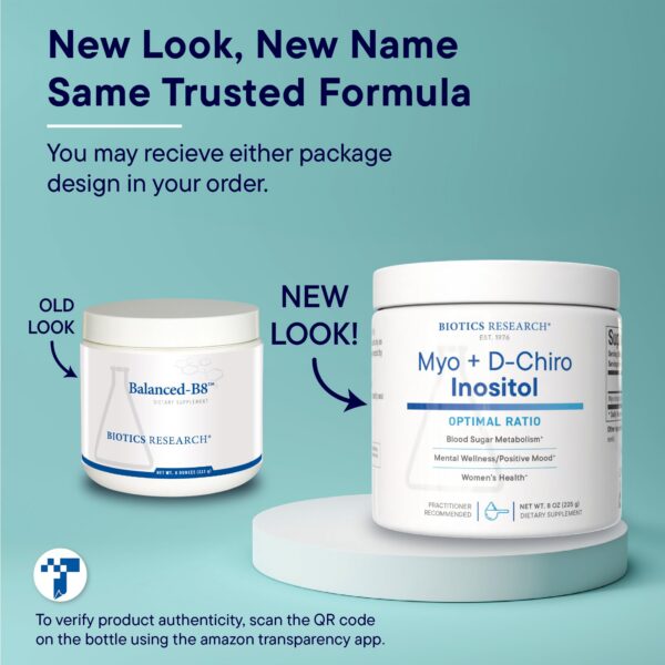 Frasco Biotics Balanced B8 polvo frontal