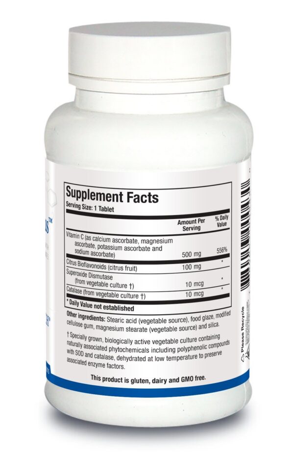 Biotics Bio C Plus etiqueta trasera