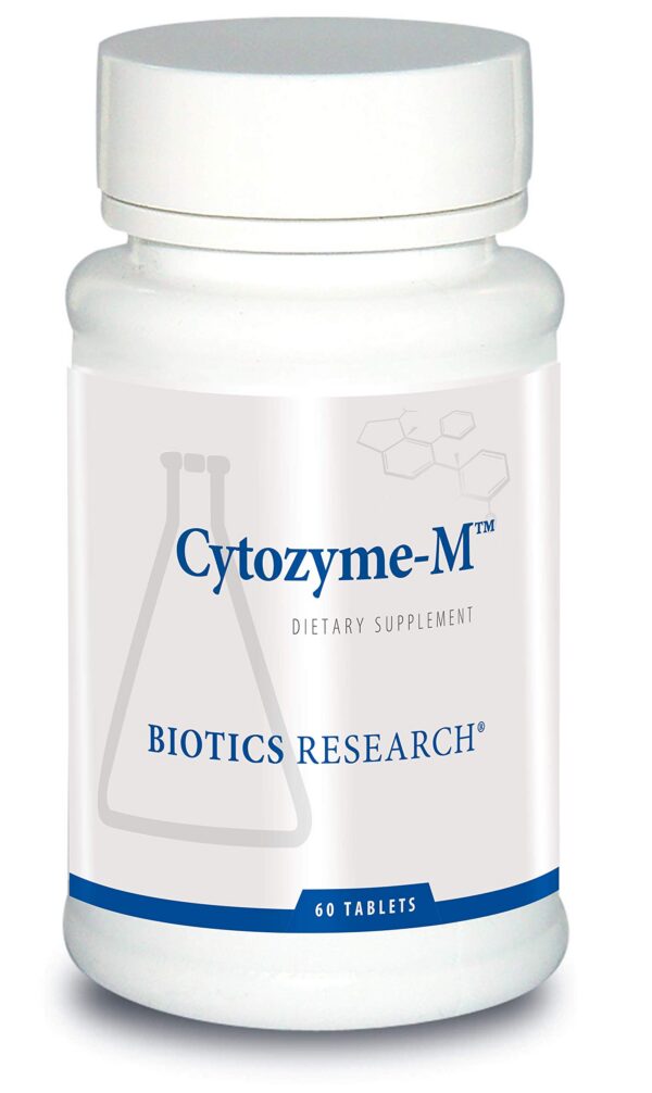 Version 1.0.0 Cytozyme-M frasco y etiqueta