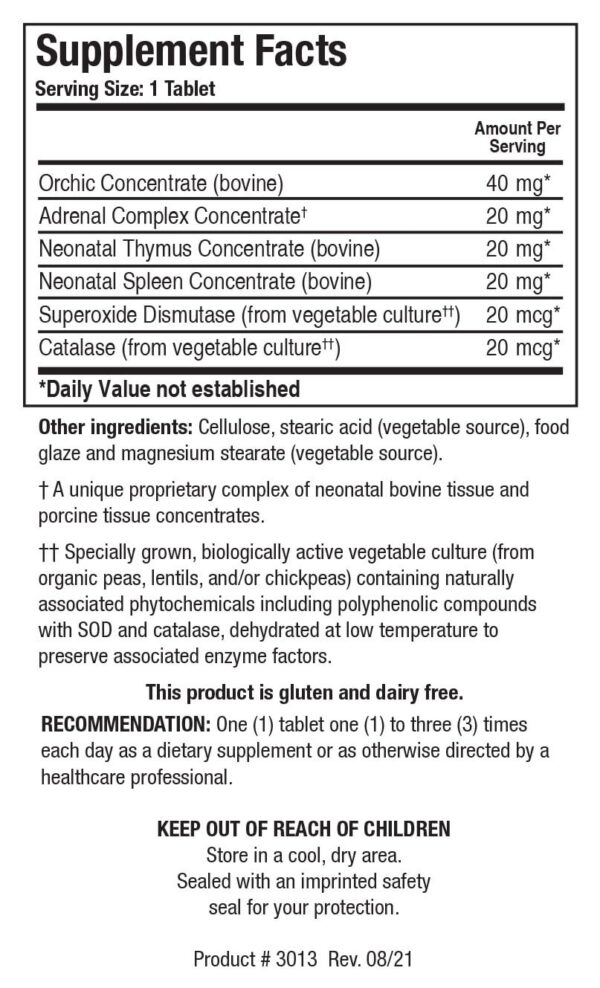 Version 1.0.0 Lista de ingredientes Cytozyme-M