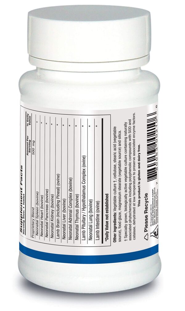 Version 1.0.0 Etiqueta de producto Biotics Neonatal Multi-Gland