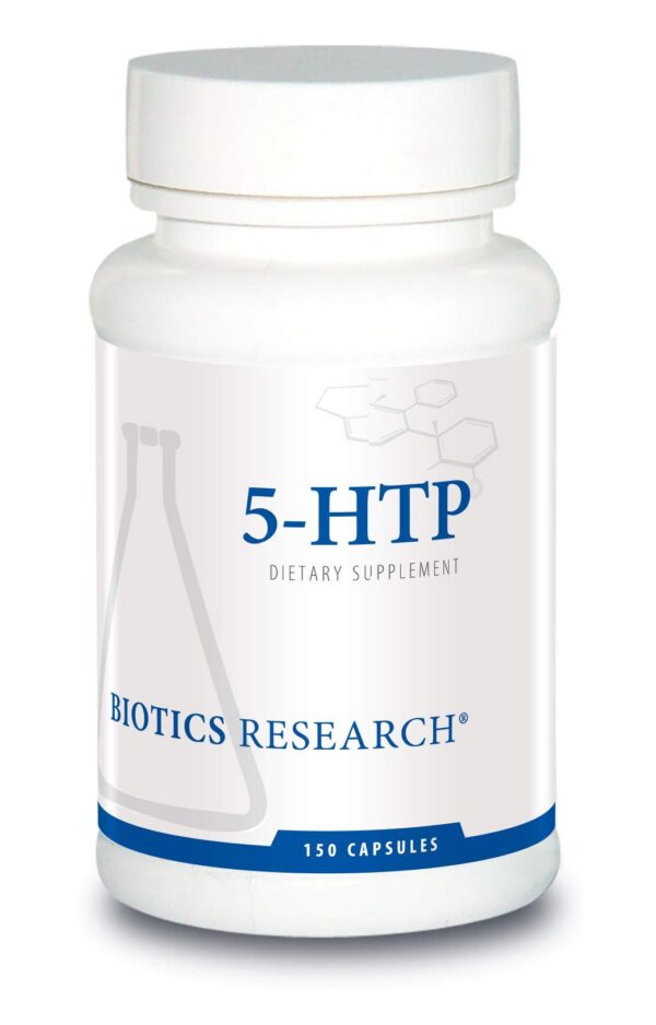 Frasco Biotics Research 5-HTP 50 mg 150 cápsulas