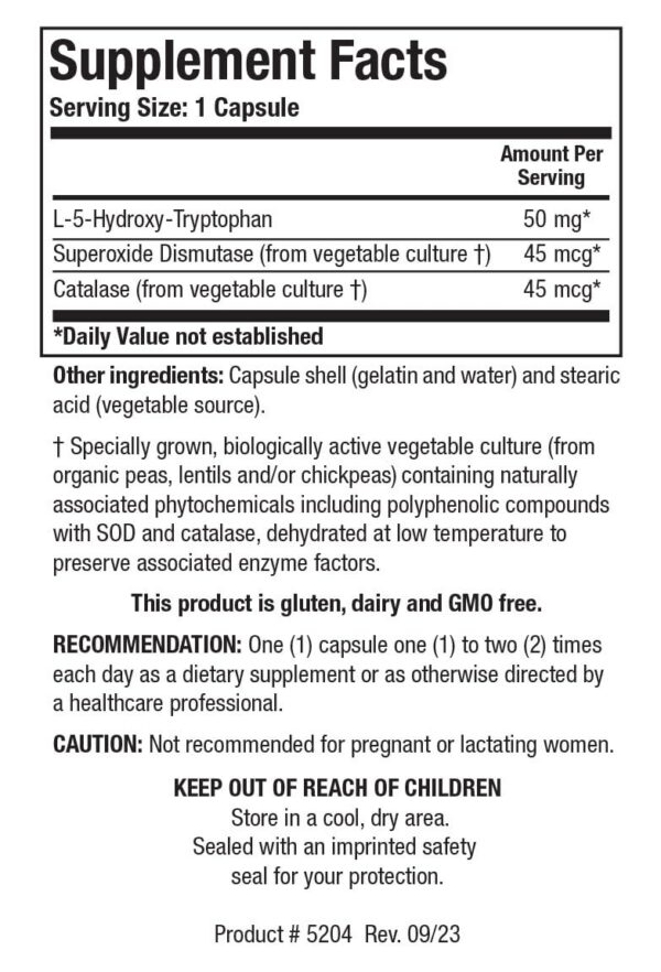 Etiqueta Biotics Research 5-HTP 50 mg