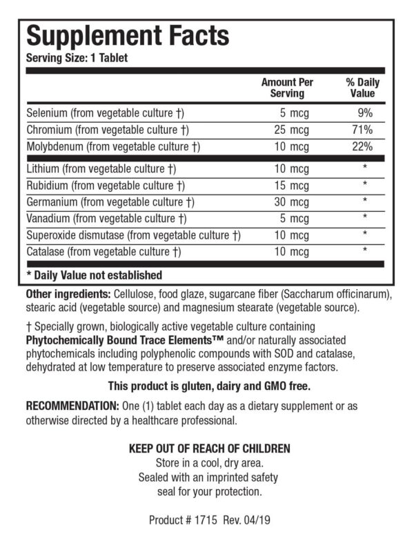 Version 1.0.0 Detalle de SOD y catalasa en etiqueta