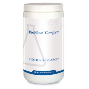 Biotics Research BioFiber Complete polvo prebiótico envase frontal