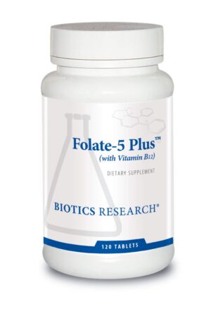 Biotics Research Folate 5 Plus suplemento folato y vitamina B12
