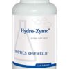 Botella de Biotics Research Hydro Zyme enzimas digestivas 250 cápsulas