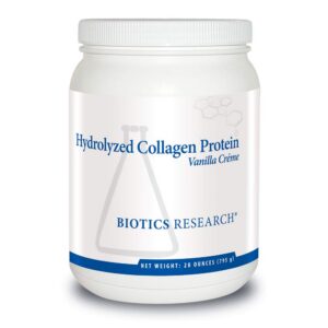 Version 1.0.0 Frente del envase Biotics Research HYDROLYZED Collagen Protein Powder