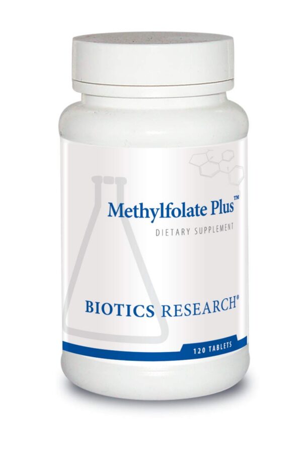 Version 1.0.0 Biotics Research Methylfolate Plus botella 120 tabletas folato activo