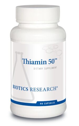 Biotics Research Tiamina vitamina b1 50 mg frasco 90 cápsulas