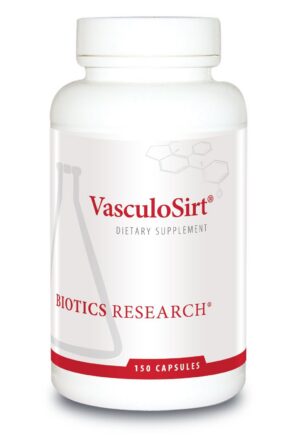 Biotics Research VasculoSirt suplemento salud cardiovascular 150 cápsulas
