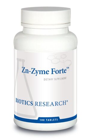 Frente de Zn-Zyme Forte en tabletas