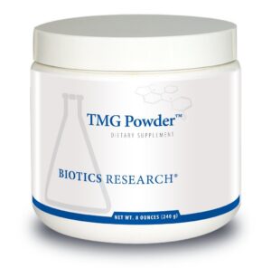 Frente del envase Biotics Research TMG Powder