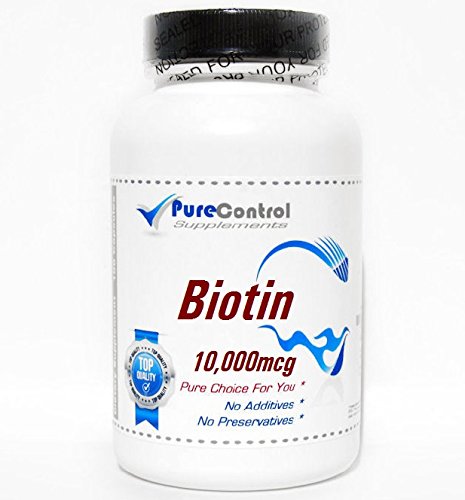 Biotina 10,000mcg PureControl frasco frontal 100 cápsulas