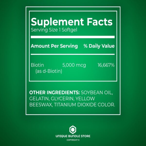 Version 1.0.0 Empaque lateral Biotina 5000 mcg pack de 3