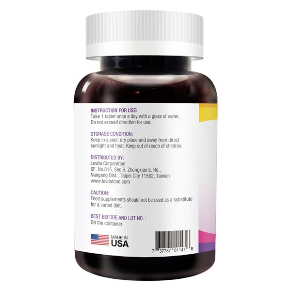 Biotina Lovita pura vegana sin gluten ni lácteos