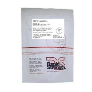 Frasco Biotina máxima potencia para cabello piel uñas 60 tabletas