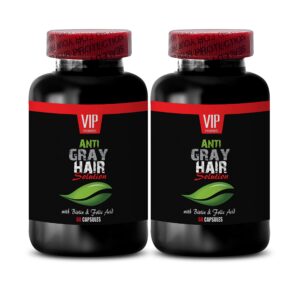 Caja suplemento biotina VIP VITAMINS solución para canas