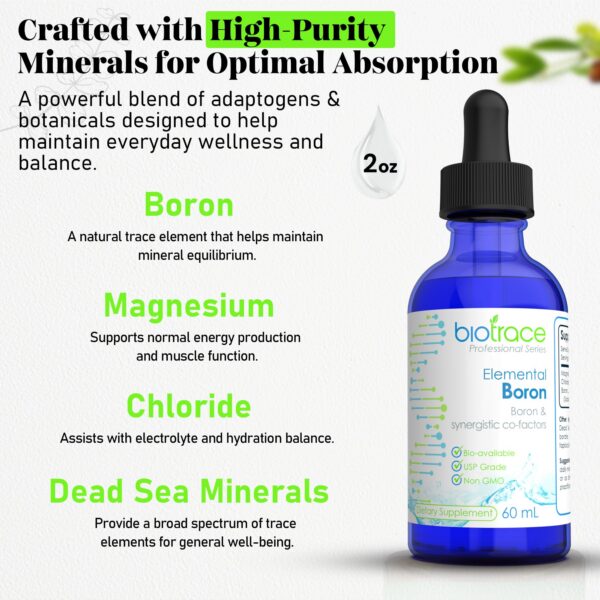 Version 1.0.0 Frasco BioTrace Borón Mineral Líquido