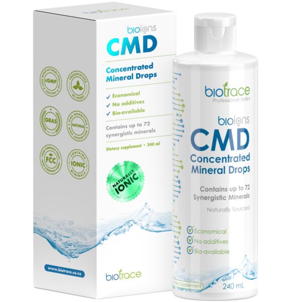 BioTrace gotas minerales Mar Muerto botella frontal