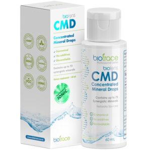 Gotas BioTrace frente al frasco