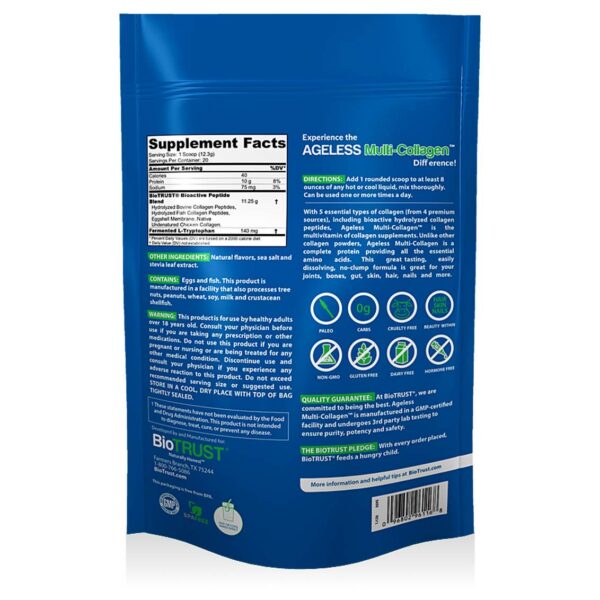 Version 1.0.0 BioTrust polvo de colágeno 5-en-1 – mezcla