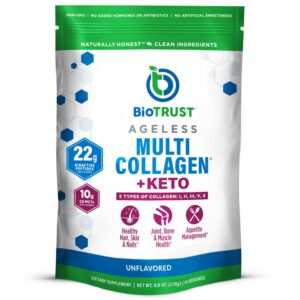 Version 1.0.0 Frente del envase BioTrust Multi Collagen Keto MCT