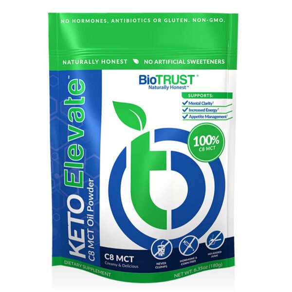 Etiqueta BioTrust Keto Elevate C8 MCT Powder