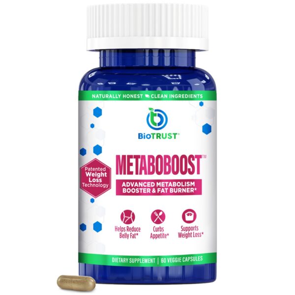 Version 1.0.0 BioTrust MetaboBoost frasco y etiqueta
