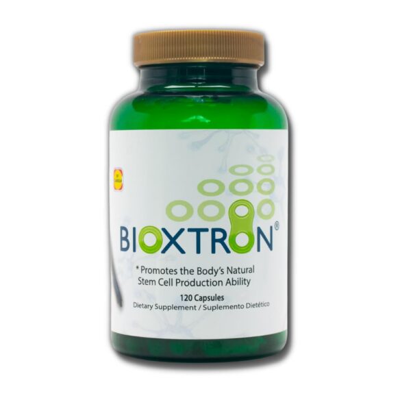 Bioxtron suplemento células madre con algas verdeazuladas frasco