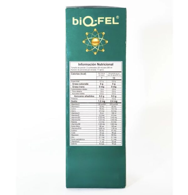 Version 1.0.0 Etiqueta trasera BiQFEL