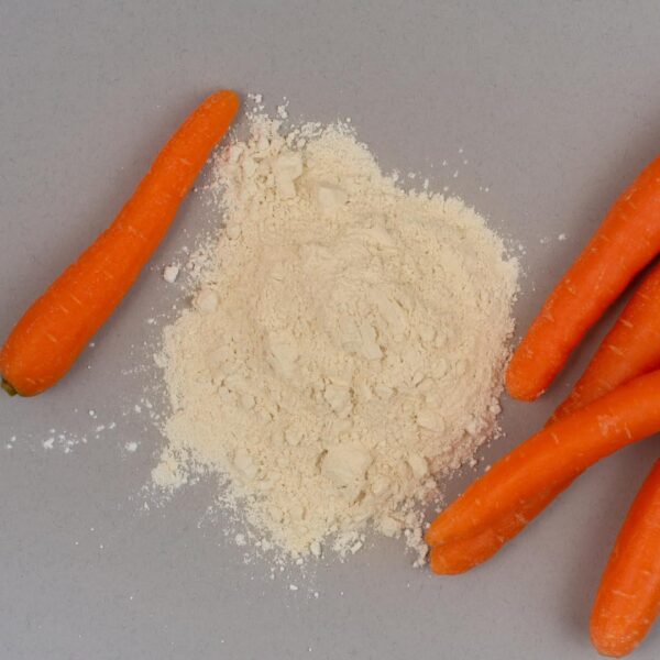 Beta caroteno en etiqueta de producto