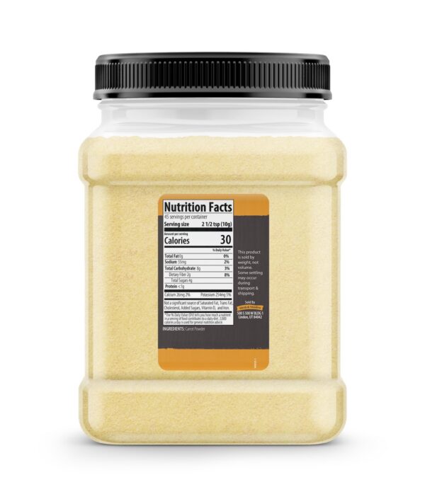 Version 1.0.0 Detalle de etiqueta Birch & Meadow Carrot Powder