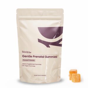 Gomitas prenatales Bird&Be etiqueta frontal